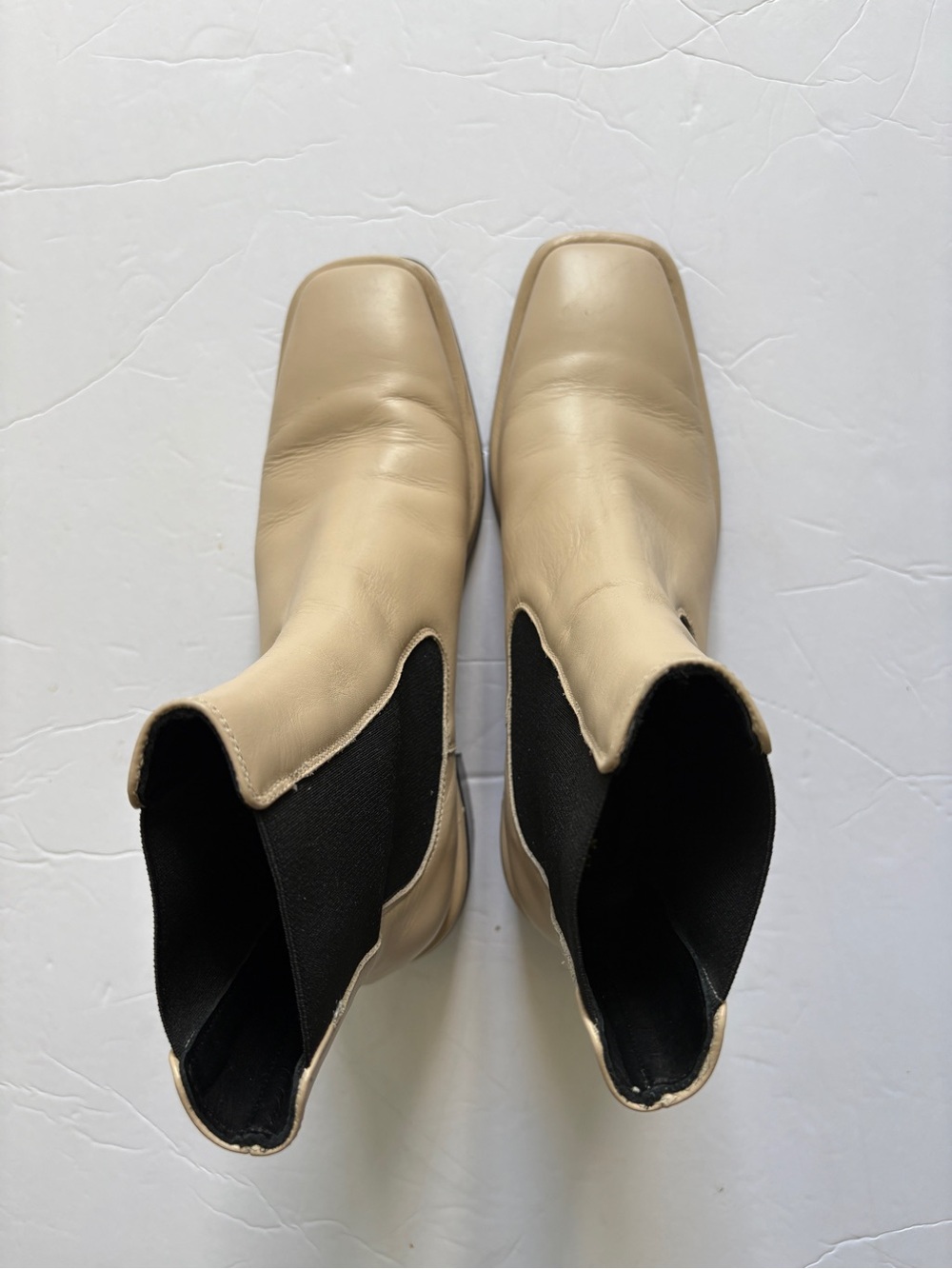 Maguire Morella Heeled Chelsea Boots Beige Black Sz 41 Handmade In Spain 10.5/11 - Picture 8 of 12